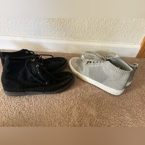 Boys Black and Gray Sneakers